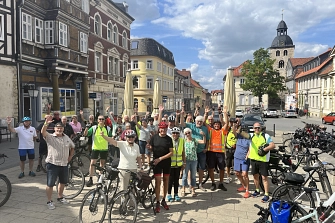 Alle sind fröhlich und gesund am Ziel&nbsp;&copy;&nbsp;Landkreis Helmstedt