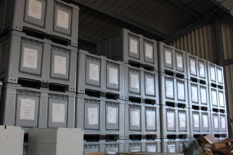 Boxen im KatS Lager&nbsp;&copy;&nbsp;Landkreis Helmstedt