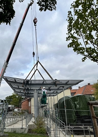 Dach Militärwaggon Montage 1&nbsp;&copy;&nbsp;Landkreis Helmstedt