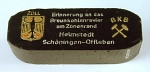 Erinnerungsbrikett aus Braunkohle