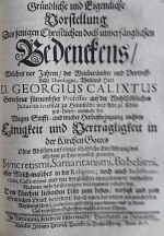 Georg Calixt (Schriften)
