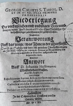 Georg Calixts Streitschrift