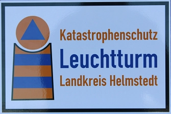 KatS-Leuchtturm Schild&nbsp;&copy;&nbsp;Landkreis Helmstedt