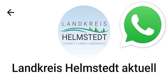 Landkreis Helmstedt Whatsapp Kanal&nbsp;&copy;&nbsp;Landkreis Helmstedt