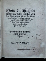 Leichenpredigt für Luther von Justus Jonas und Michael Celius