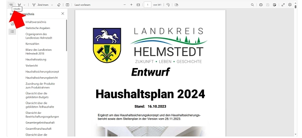 Menüeinblendung&nbsp;&copy;&nbsp;Landkreis Helmstedt