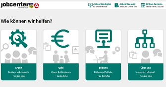 Screenshot neue HP Jobcenter&nbsp;&copy;&nbsp;Jobcenter Helmstedt