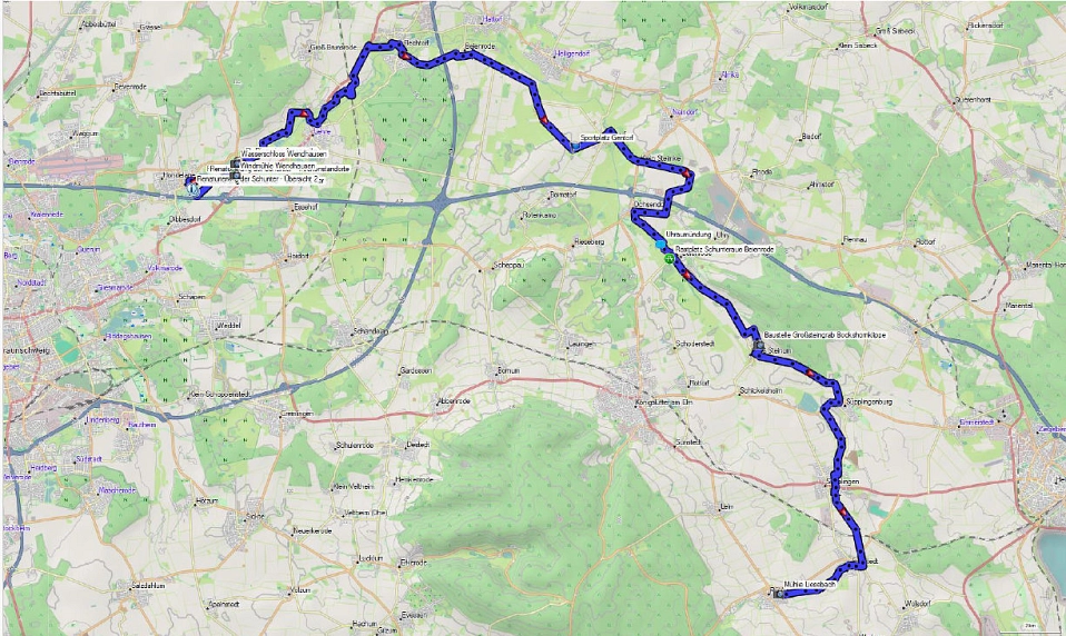 Abbildung der Strecke Landratstour 2026