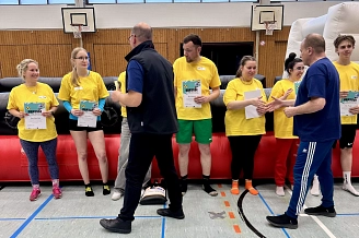 Team Gelb Siegerehrung