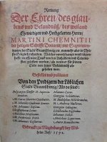 Verteidigungsschrift für Martin Chemnitz (1592)